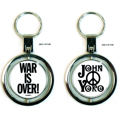 John Lennon War Is Over Spinner Key Chain