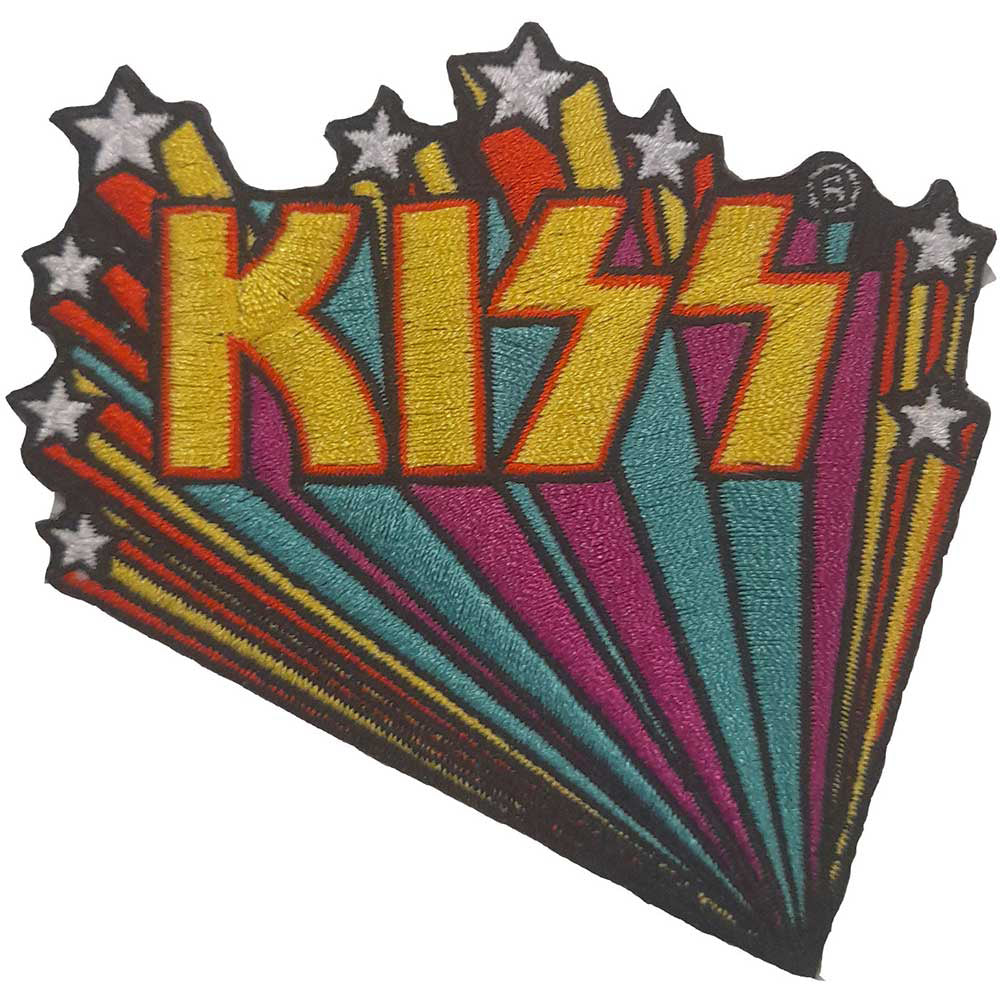 KISS Star Banners Woven Patch Front