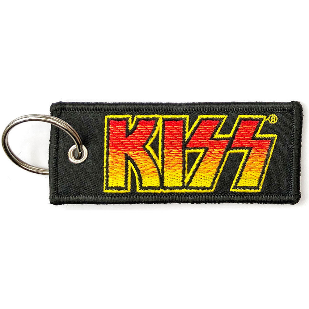 KISS Classic Logo Embroidered Key Chain Front