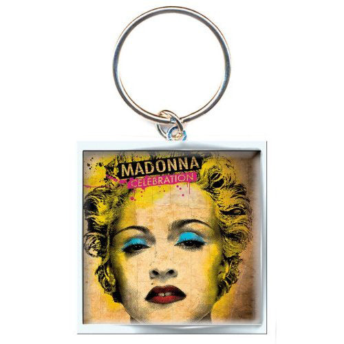 Madonna Celebration Metal Key Chain Front