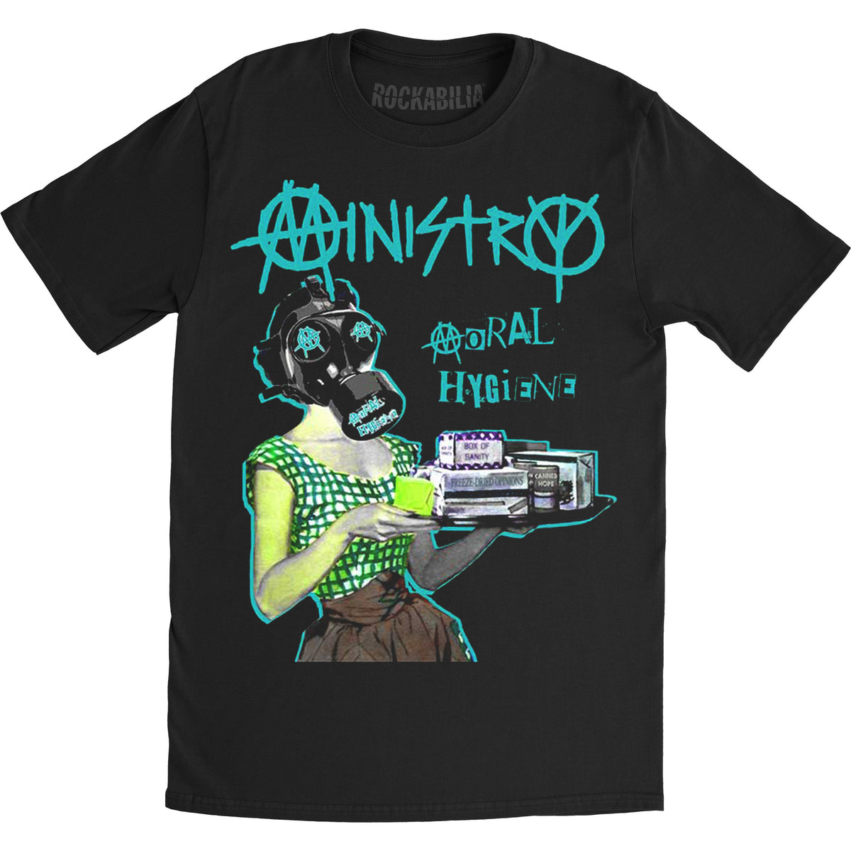 Ministry Moral Hygiene Gasmask T-shirt Front