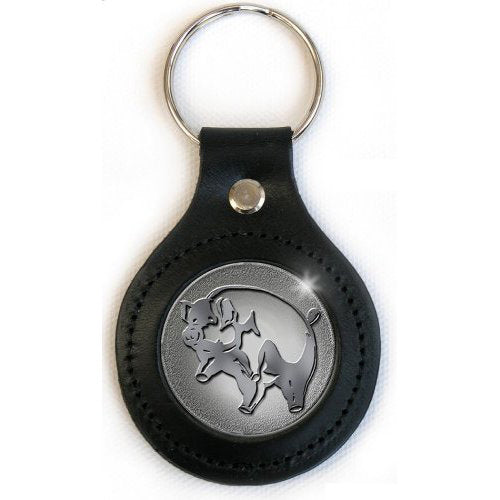 Pink Floyd Pig Metal Key Chain Front