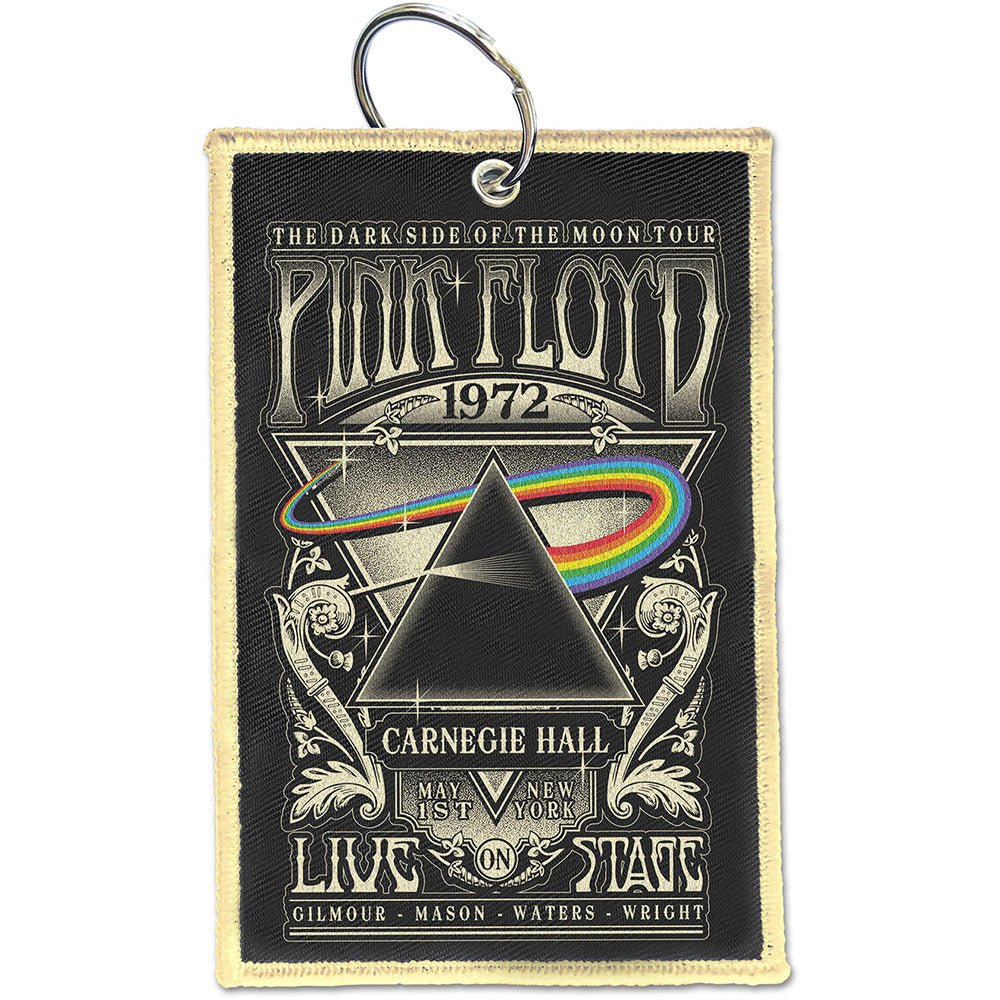 Pink Floyd Carnegie Hall Embroidered Key Chain Front