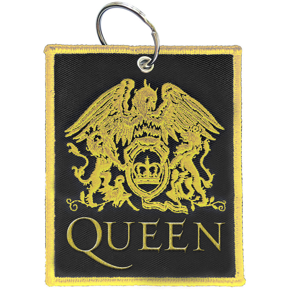 Queen Classic Crest Embroidered Key Chain Front