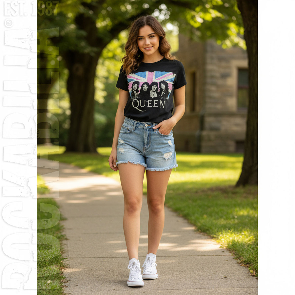 Queen Union Jack Vintage Junior Top Alt 2
