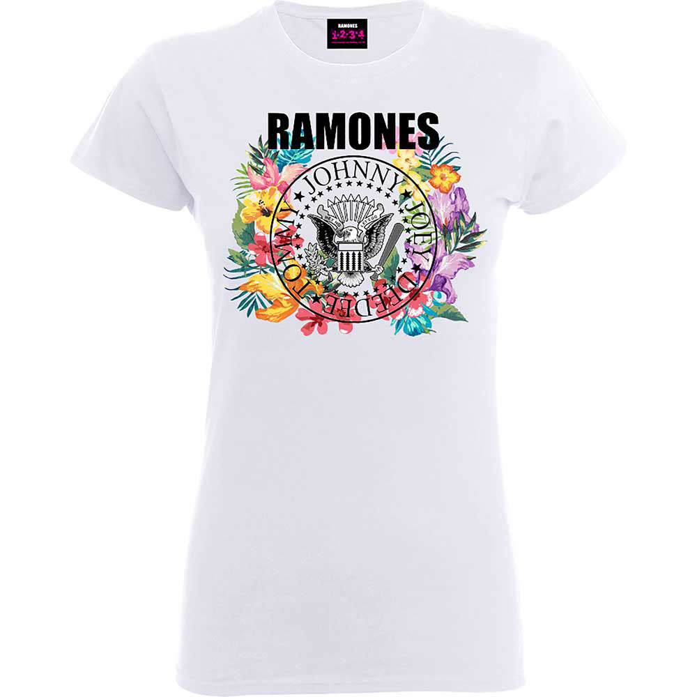 Ramones Circle Flowers Junior Top Front