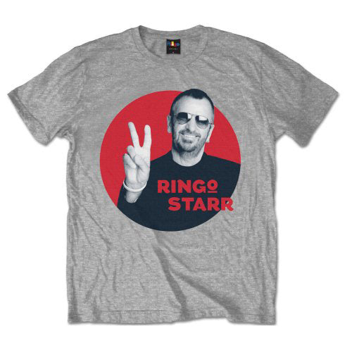 Ringo Starr Peace Red Circle T-shirt Front