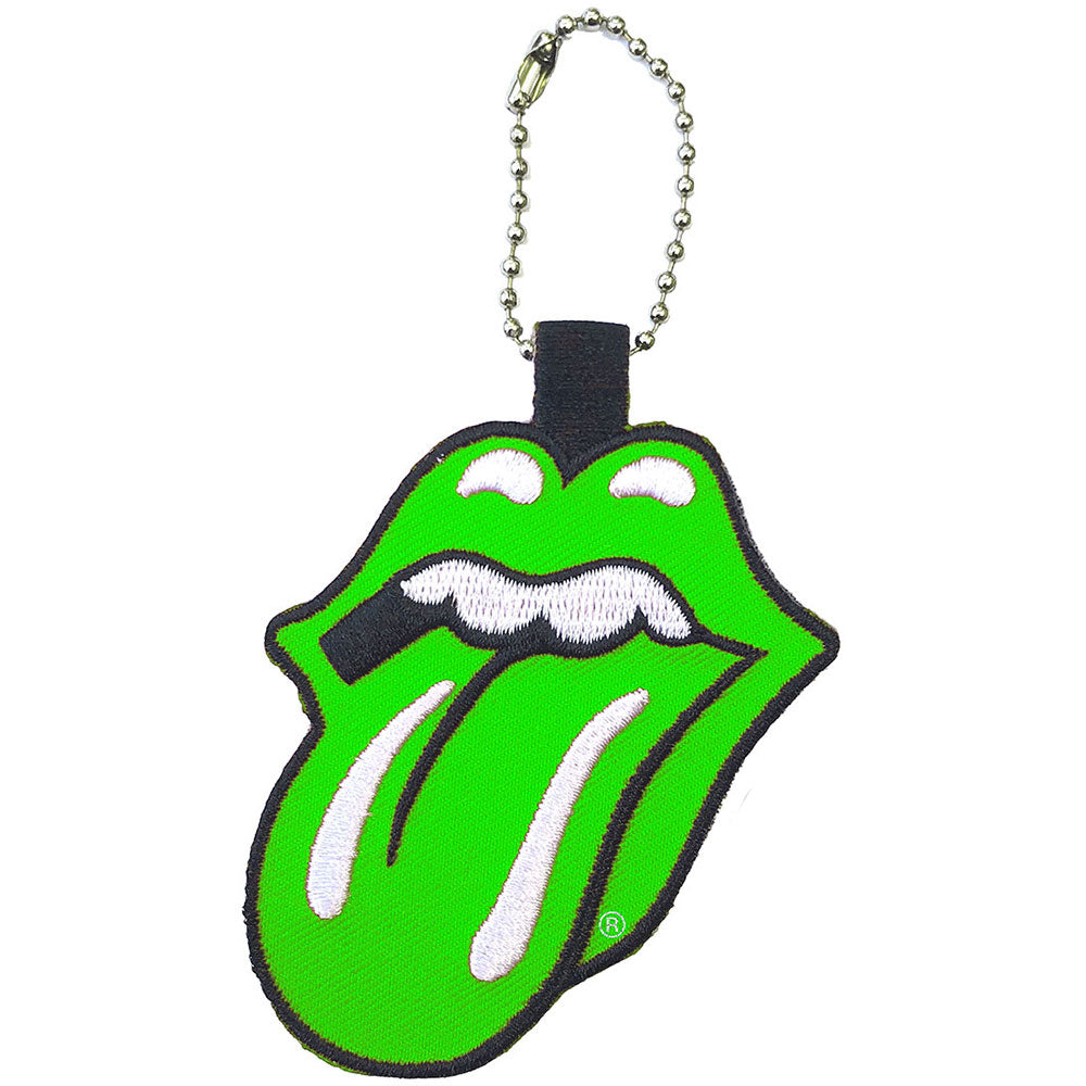 Rolling Stones Classic Tongue Embroidered Key Chain Front