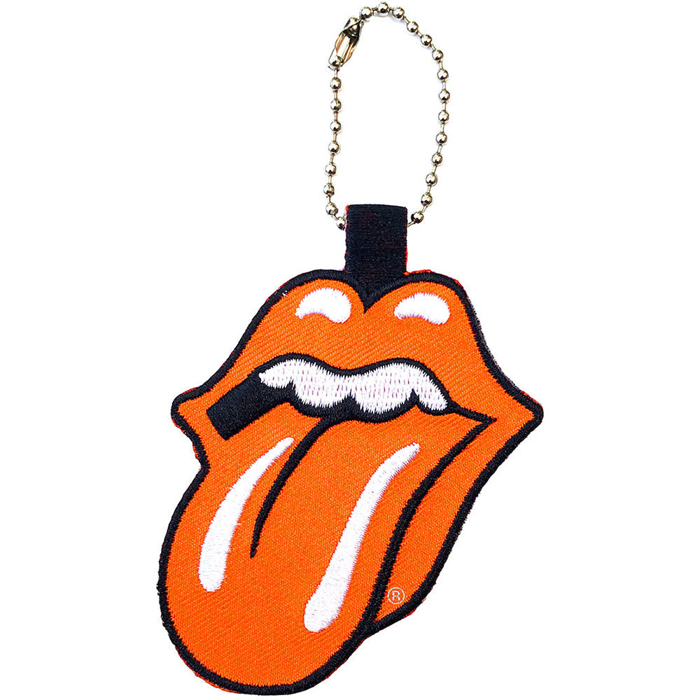 Rolling Stones Classic Tongue Embroidered Key Chain Front