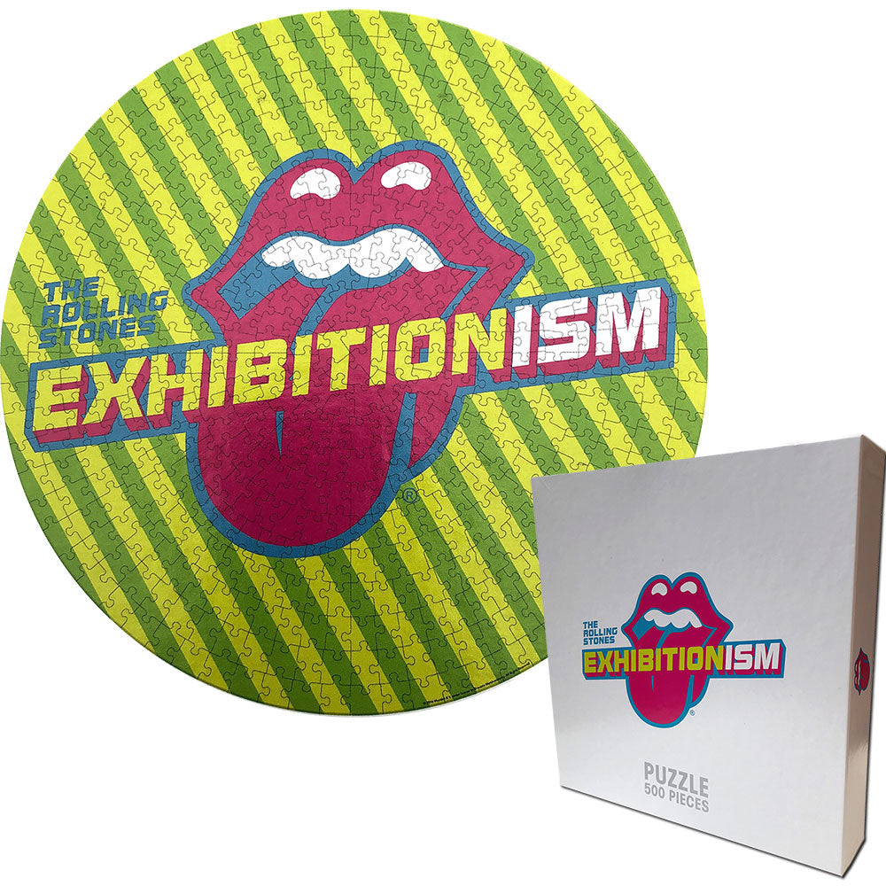 Rolling Stones Exhibitionism Round Puzzle Front