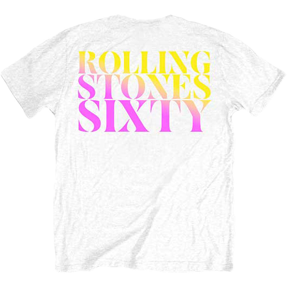 Rolling Stones Sixty Gradient Text T-shirt Back