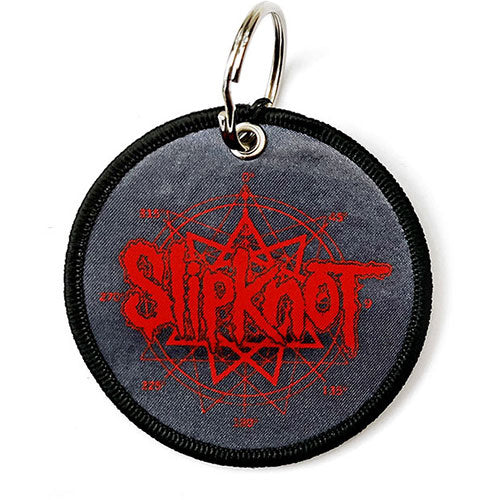 Slipknot Logo & Nonagram Embroidered Key Chain Front