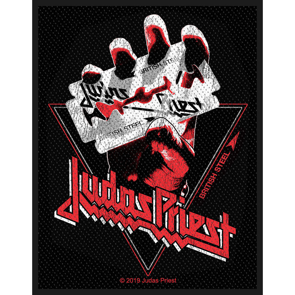 Judas Priest British Steel Vintage Woven Patch Front