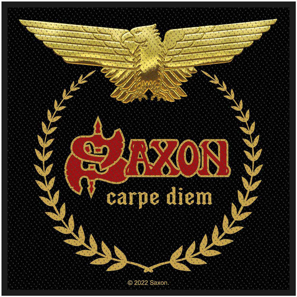 Saxon Carpe Diem Woven Patch Front