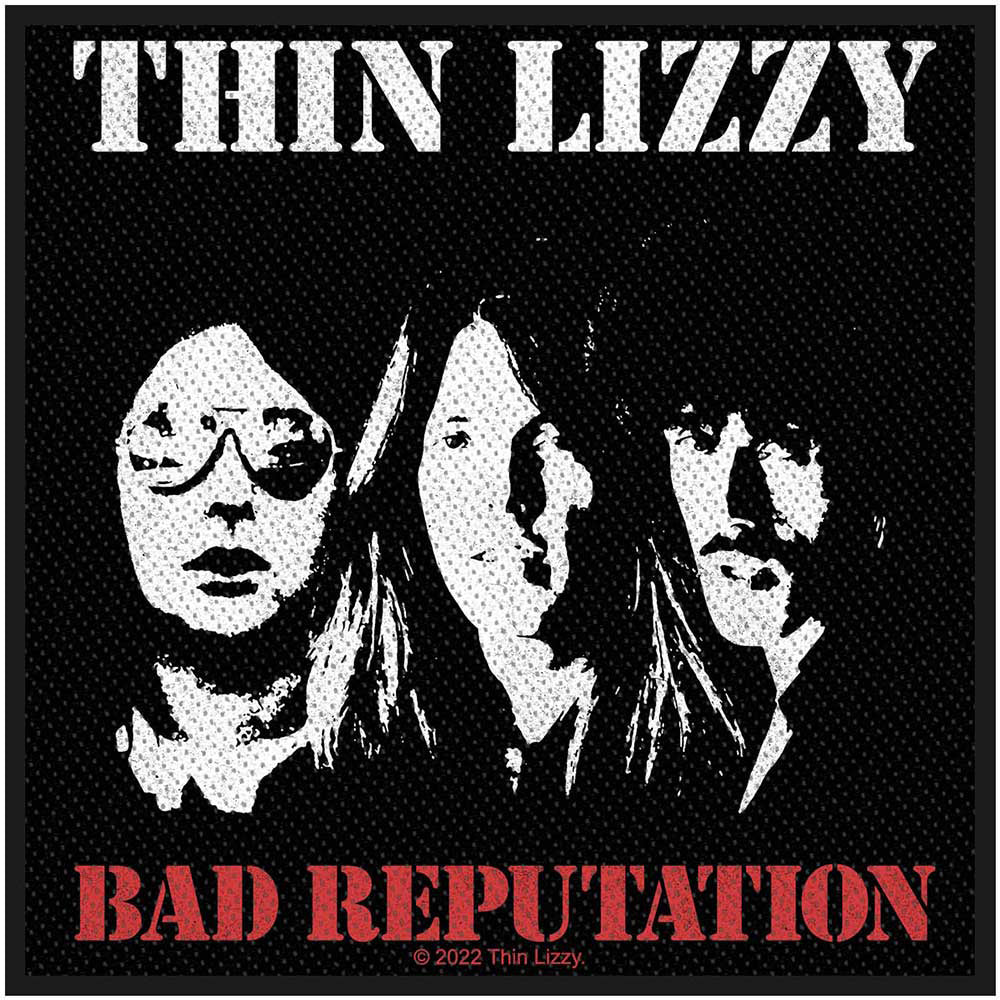 Thin Lizzy Bad Reputation Woven Patch Front