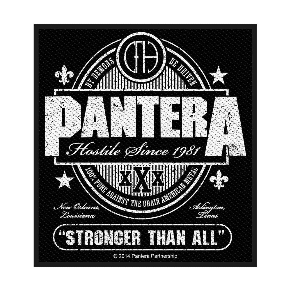 Pantera Stronger Than All Woven Patch Front