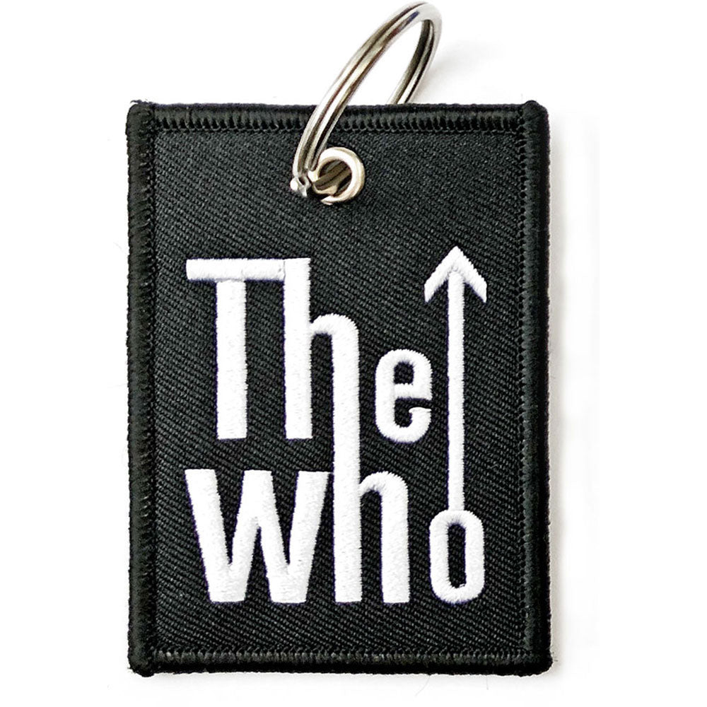 Who Arrow Logo Embroidered Key Chain Front