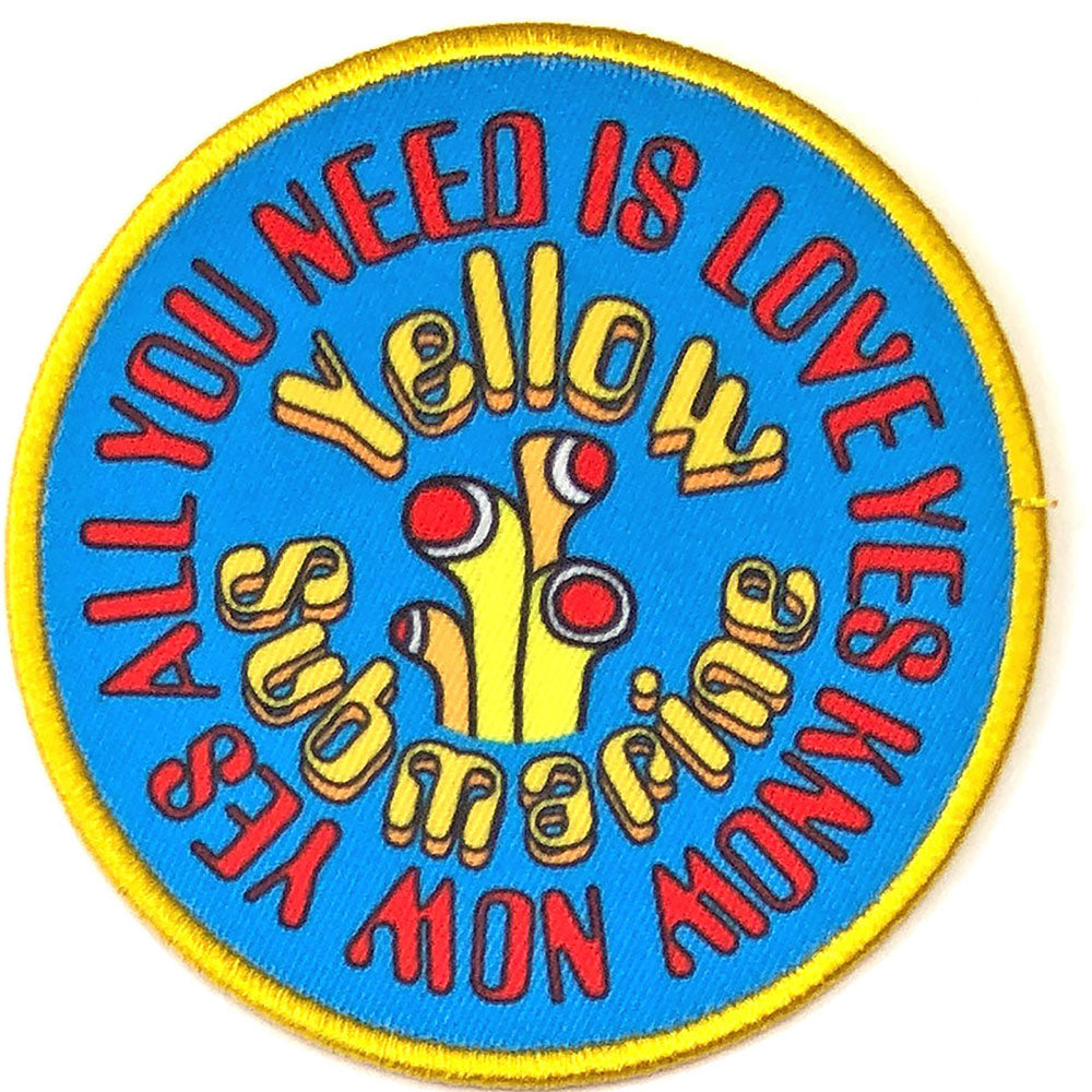 Beatles Yellow Submarine Aynil Circle Woven Patch Front