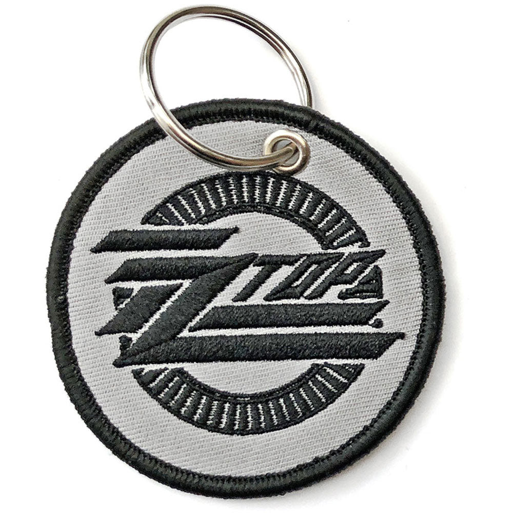 ZZ Top Circle Logo Embroidered Key Chain
