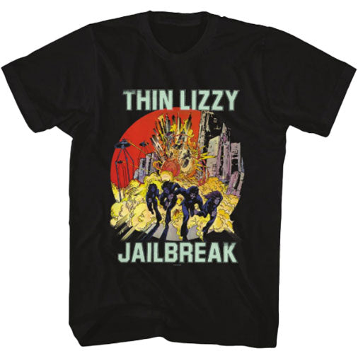 Thin Lizzy Jailbreak Comic T-shirt Front