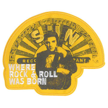 Elvis Presley R&R Born Embroidered Patch Front