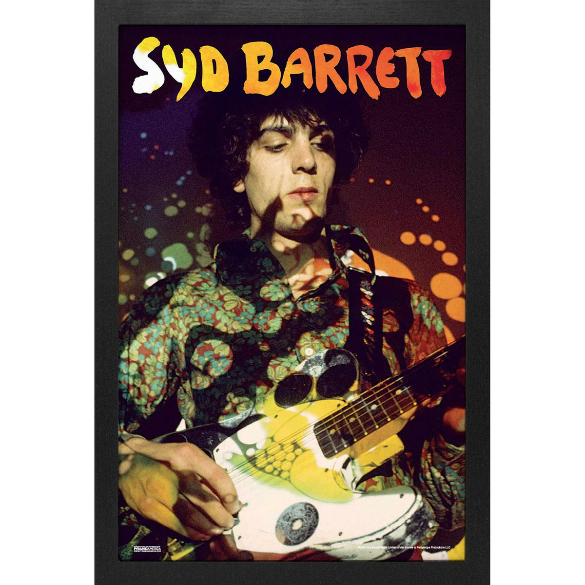 Syd Barrett Psychedelic Live Framed Wall Art Front