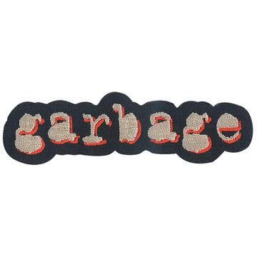 Garbage Logo Embroidered Patch Front
