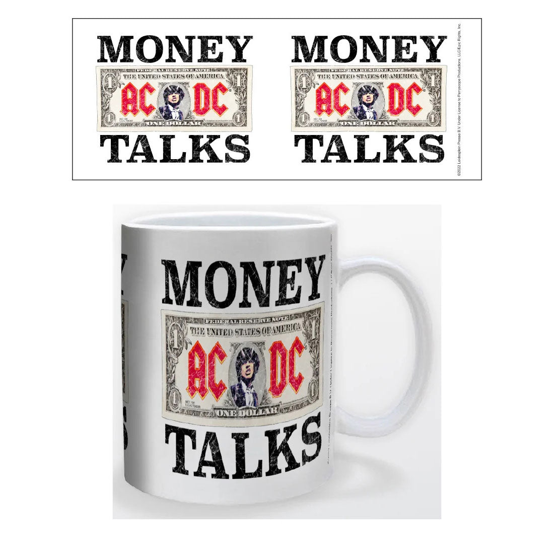 AC/DC Money Talks Coffee Mug Front