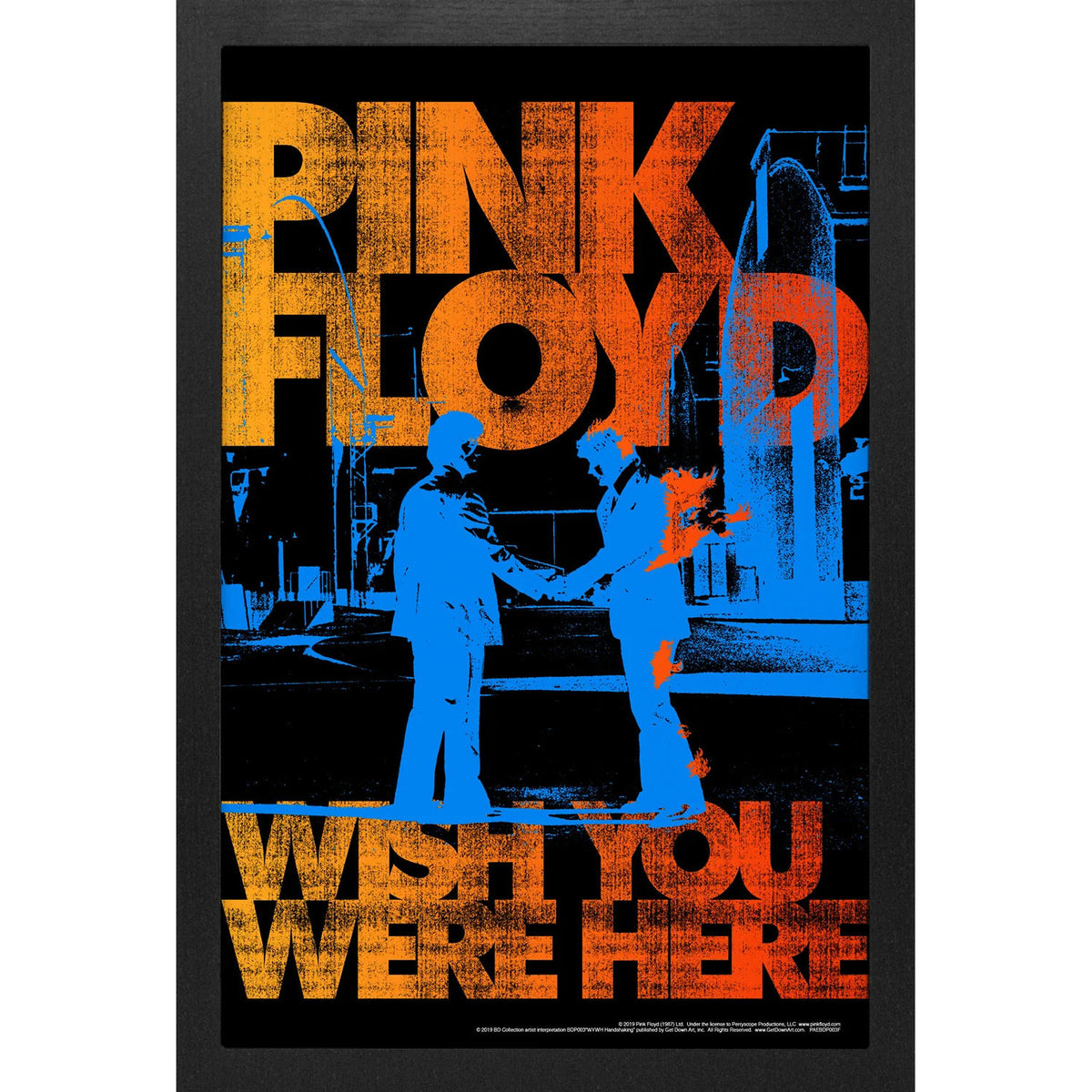 Pink Floyd BD Collection-WYWH Hand Shaking Framed Wall Art Front