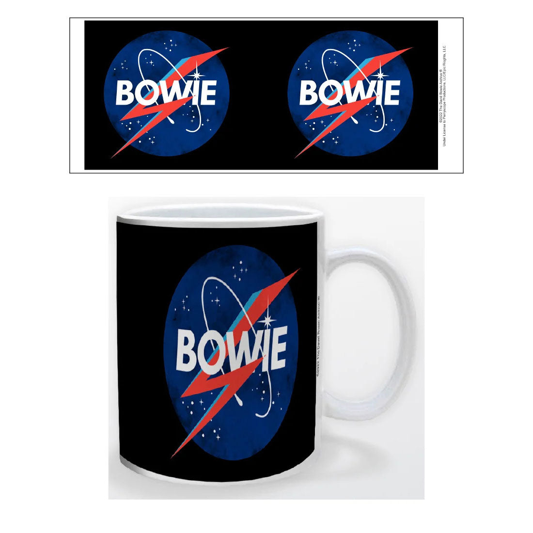 David Bowie Space Logo Coffee Mug Front