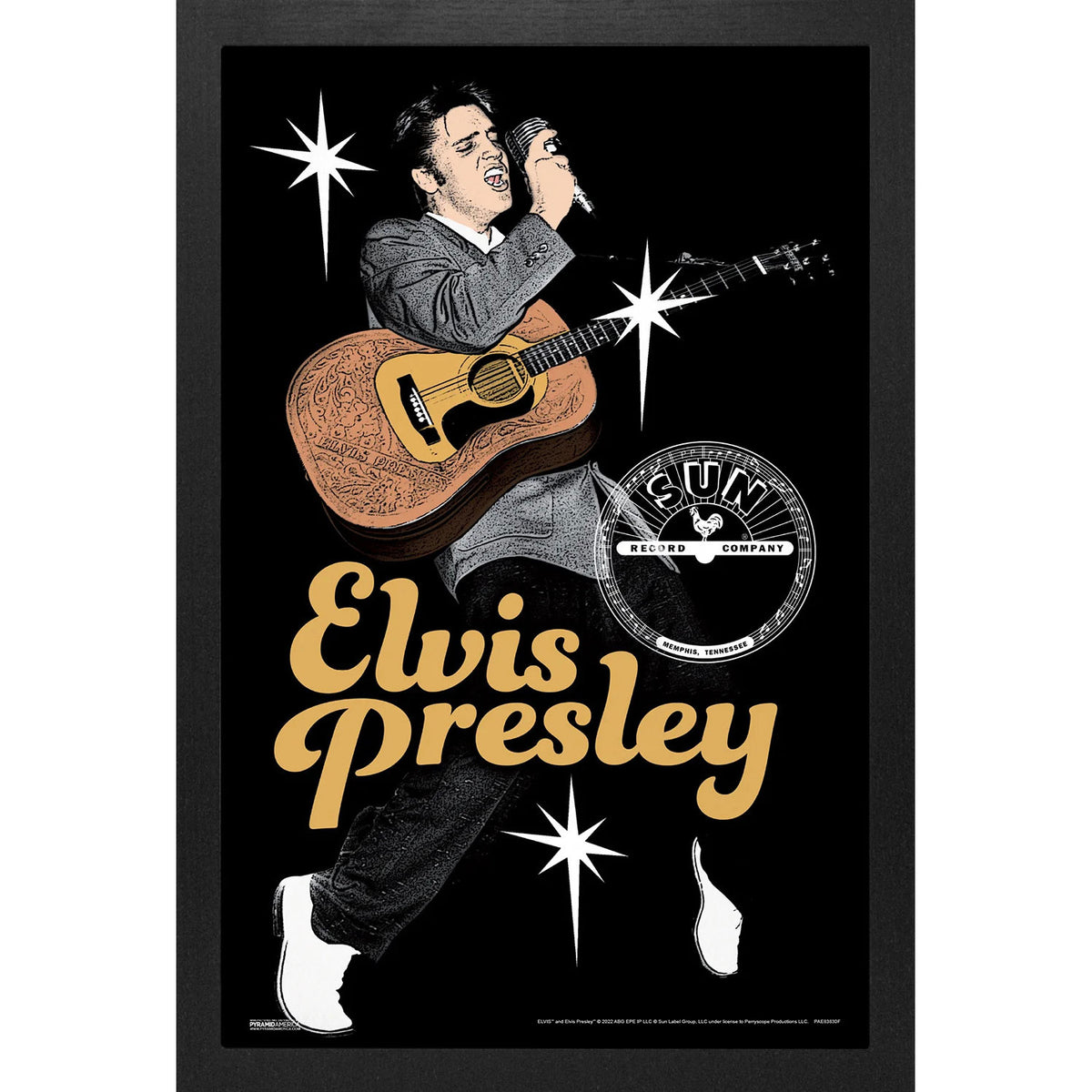 Elvis Presley Sun Records - Elvis-Jukebox Framed Wall Art Front