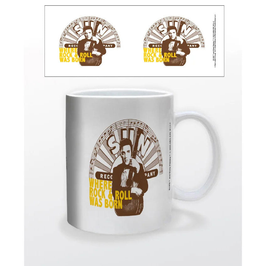 Elvis Presley Sun Records - Elvis - Where Rock & Roll was Born Coffee Mug Front