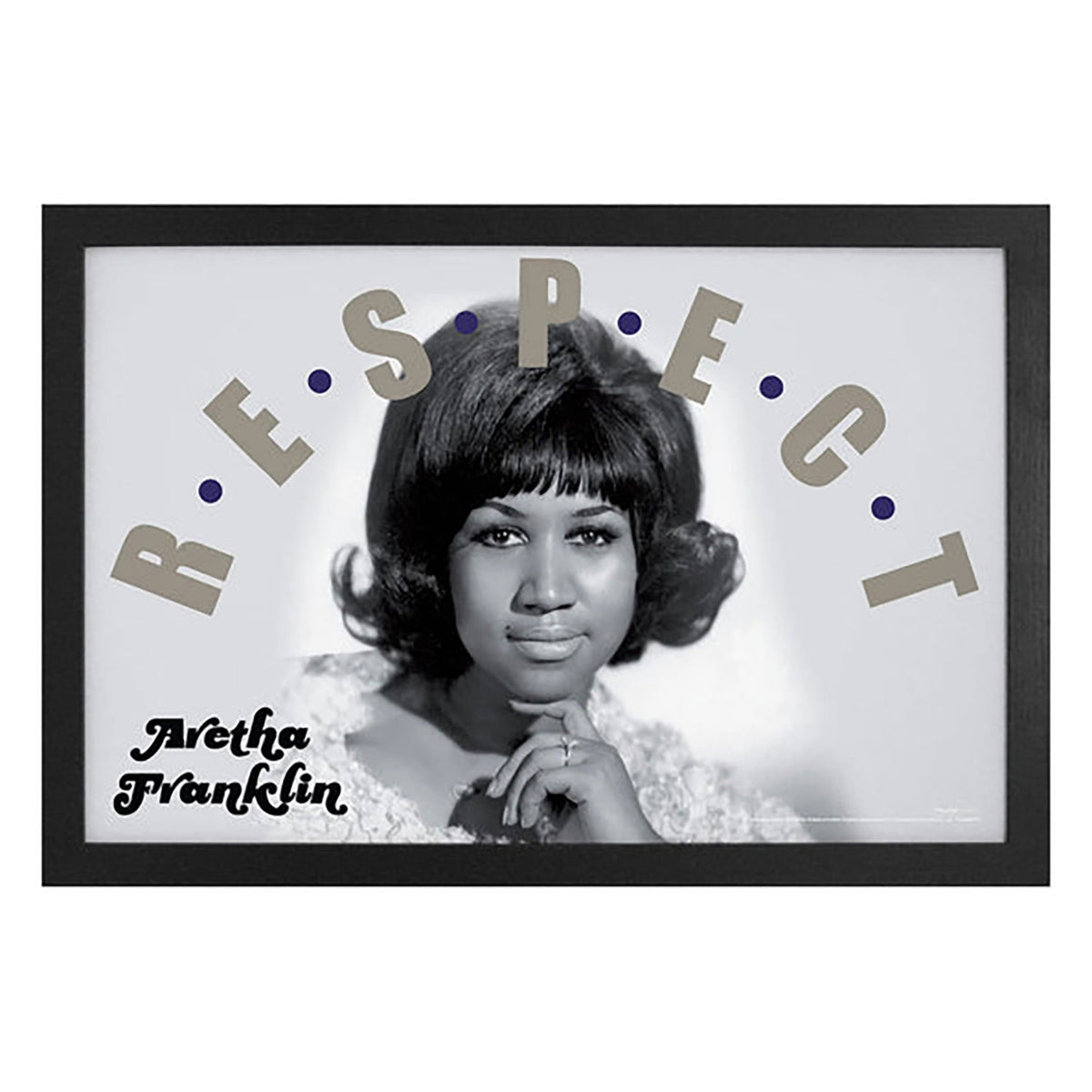 Aretha Franklin R.E.S.P.E.C.T. Framed Wall Art Front