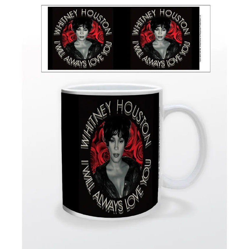 Whitney Houston I Will Always Love You-Roses Coffee Mug Front