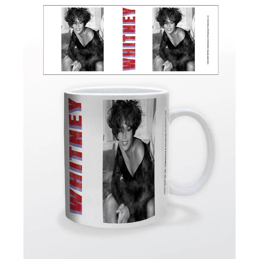 Whitney Houston Whitney B&W Photo Coffee Mug Front