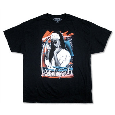 Aaliyah White Bandana Picture Tee T-shirt Front