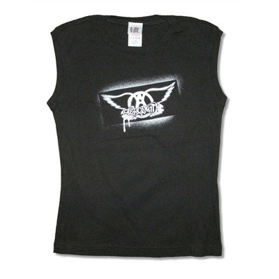 Aerosmith Dripping Logo Junior Muscle Shirt Junior Top Front