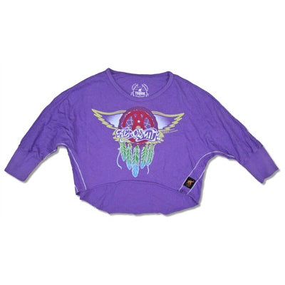 Aerosmith Wings Trunk LTD Youth Cropped Long Sleeve Tee Miscellaneous Front