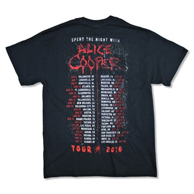 Alice Cooper Admat 2016 Tour T-shirt Back