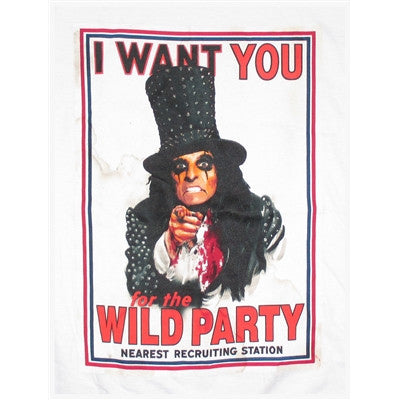 Alice Cooper Wild Party Tee T-shirt Back