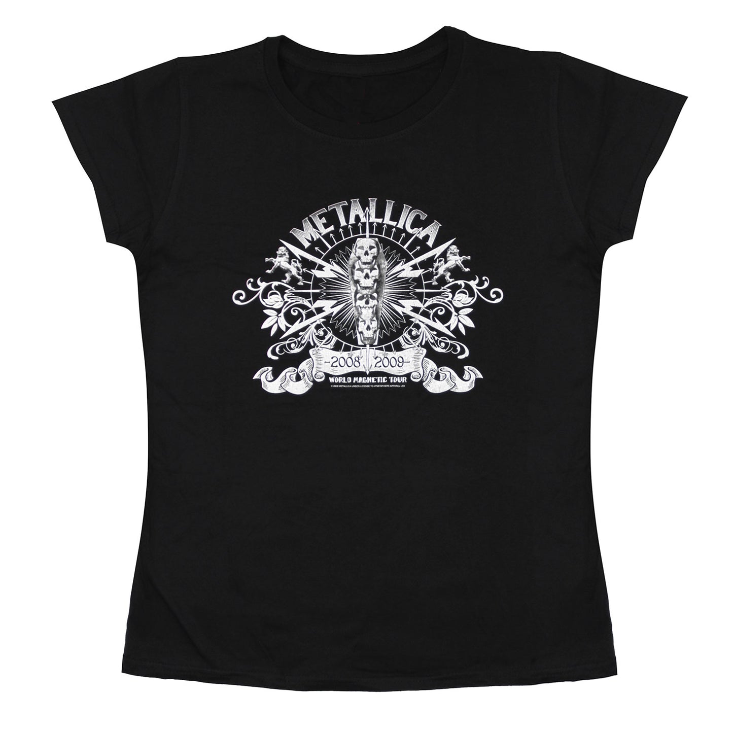 Metallica World Magnetic 08/09 Tour Junior Baby Doll Junior Top