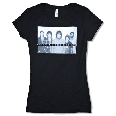 Bring Me The Horizon B&W Group Shot Junior Baby Doll Junior Top Front