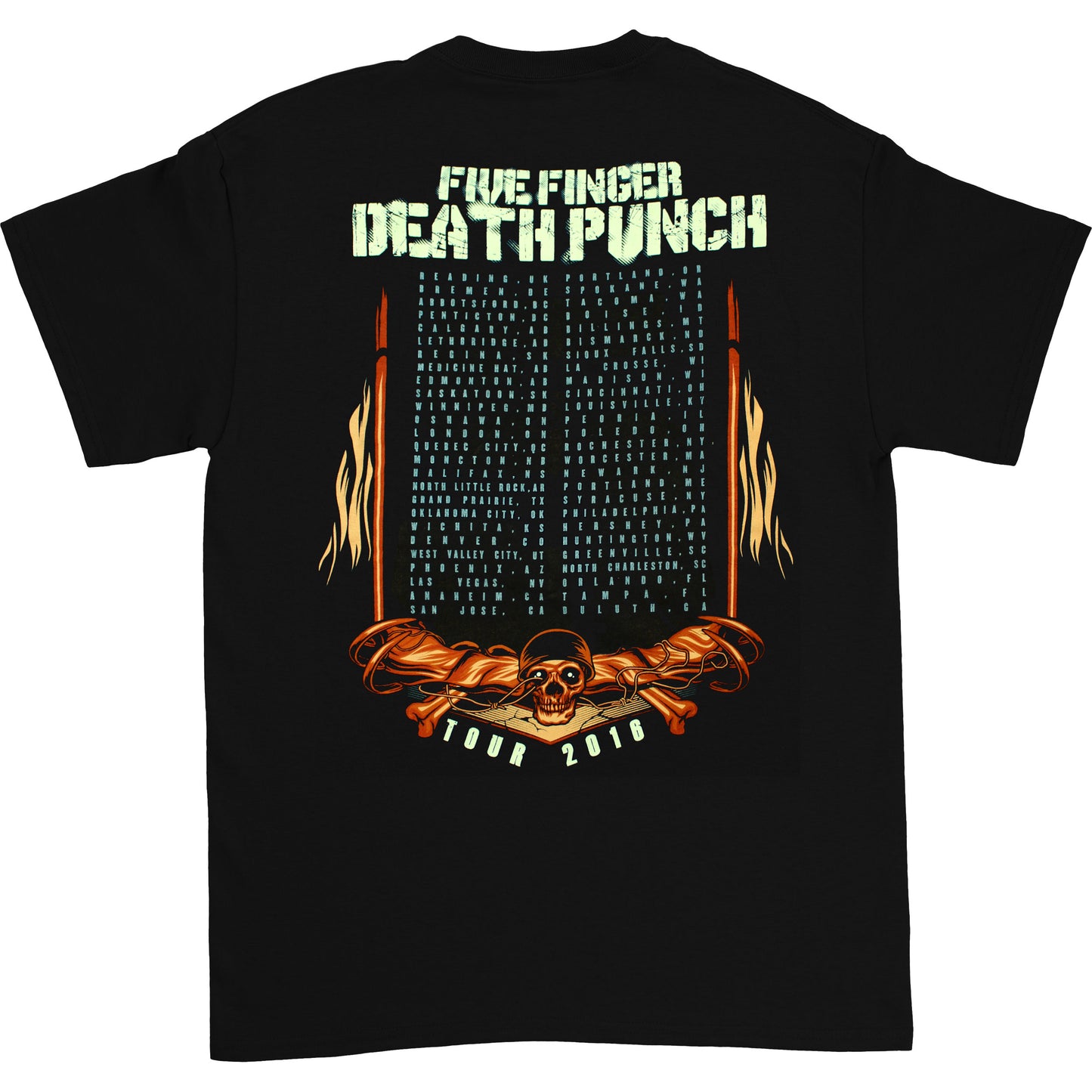Five Finger Death Punch No Sudden Movement 2016 Tour Dates United Kingdom - Duluth, GA T-shirt