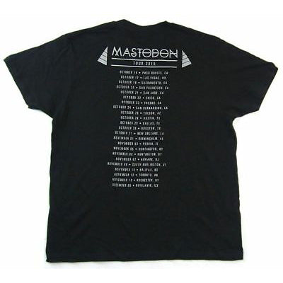 Mastodon Weird Goat 2015 Tour Oct-dec T-shirt Back