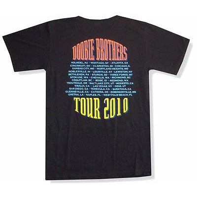 Doobie Brothers Wings 2010 Tour W. Palm Beach T-shirt Back
