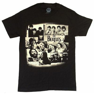 Beatles Collage All Band Eras Pics T-shirt Front