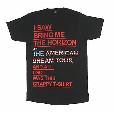 Bring Me The Horizon Crappy American Dream Tour T-shirt Front
