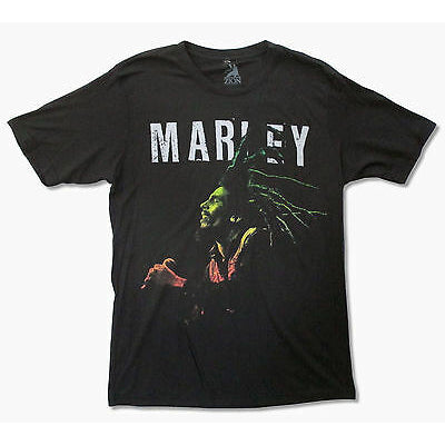 Bob Marley Singing T-shirt Front