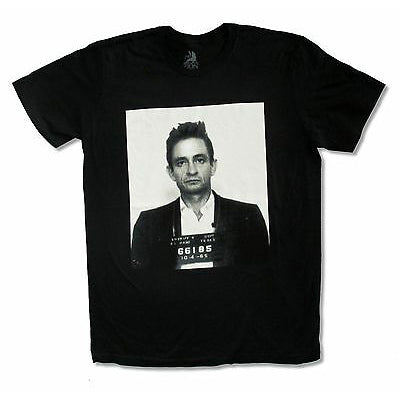 Johnny Cash Mugshot T-shirt Front