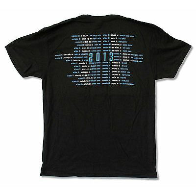 Nine Inch Nails Tension 2013 Tour Black T-shirt T-shirt Back